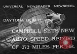 Image of Malcolm Campbell Daytona Beach Florida USA, 1933, second 9 stock footage video 65675072250