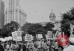 Image of movie tax protest in New York New York City USA, 1961, second 5 stock footage video 65675072269