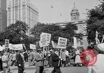 Image of movie tax protest in New York New York City USA, 1961, second 7 stock footage video 65675072269