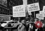 Image of movie tax protest in New York New York City USA, 1961, second 21 stock footage video 65675072269