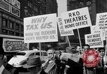 Image of movie tax protest in New York New York City USA, 1961, second 22 stock footage video 65675072269