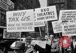Image of movie tax protest in New York New York City USA, 1961, second 24 stock footage video 65675072269
