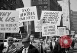 Image of movie tax protest in New York New York City USA, 1961, second 25 stock footage video 65675072269