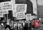 Image of movie tax protest in New York New York City USA, 1961, second 26 stock footage video 65675072269