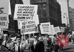 Image of movie tax protest in New York New York City USA, 1961, second 27 stock footage video 65675072269