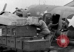 Image of loading airplane with movies for troops overseas New York United States USA, 1943, second 30 stock footage video 65675072285