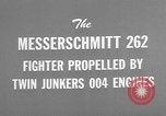 Standbild Messerschmitt Me 262 Deutschland, 1947, aus Sekunde 5 historischem Filmmaterial Videoclip 65675072355