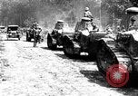 Image of U.S. Infantry and French FT-17 tanks advancing in World War 1 Western Front, 1918, second 6 stock footage video 65675072379