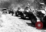 Image of U.S. Infantry and French FT-17 tanks advancing in World War 1 Western Front, 1918, second 7 stock footage video 65675072379