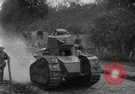 Image of U.S. Infantry and French FT-17 tanks advancing in World War 1 Western Front, 1918, second 30 stock footage video 65675072379