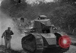 Image of U.S. Infantry and French FT-17 tanks advancing in World War 1 Western Front, 1918, second 31 stock footage video 65675072379