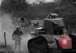 Image of U.S. Infantry and French FT-17 tanks advancing in World War 1 Western Front, 1918, second 32 stock footage video 65675072379