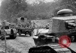 Image of U.S. Infantry and French FT-17 tanks advancing in World War 1 Western Front, 1918, second 44 stock footage video 65675072379