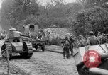 Image of U.S. Infantry and French FT-17 tanks advancing in World War 1 Western Front, 1918, second 46 stock footage video 65675072379