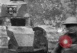 Image of U.S. Infantry and French FT-17 tanks advancing in World War 1 Western Front, 1918, second 58 stock footage video 65675072379