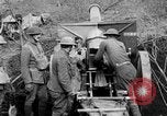 Image of United States Army artillery firing 155mm howitzers Western Front, 1917, second 8 stock footage video 65675072381