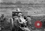 Image of United States Army artillery firing 155mm howitzers Western Front, 1917, second 17 stock footage video 65675072381