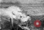 Image of United States Army artillery firing 155mm howitzers Western Front, 1917, second 18 stock footage video 65675072381