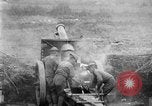 Image of United States Army artillery firing 155mm howitzers Western Front, 1917, second 19 stock footage video 65675072381