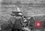 Image of United States Army artillery firing 155mm howitzers Western Front, 1917, second 24 stock footage video 65675072381