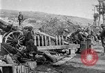 Image of United States Army artillery firing 155mm howitzers Western Front, 1917, second 28 stock footage video 65675072381