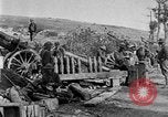 Image of United States Army artillery firing 155mm howitzers Western Front, 1917, second 34 stock footage video 65675072381