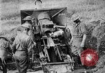 Image of United States Army artillery firing 155mm howitzers Western Front, 1917, second 38 stock footage video 65675072381