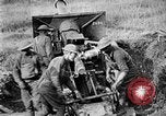 Image of United States Army artillery firing 155mm howitzers Western Front, 1917, second 41 stock footage video 65675072381