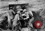Image of United States Army artillery firing 155mm howitzers Western Front, 1917, second 43 stock footage video 65675072381