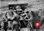 Image of United States Army artillery firing 155mm howitzers Western Front, 1917, second 44 stock footage video 65675072381