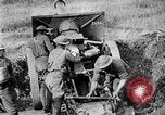 Image of United States Army artillery firing 155mm howitzers Western Front, 1917, second 45 stock footage video 65675072381