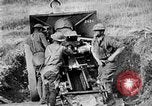 Image of United States Army artillery firing 155mm howitzers Western Front, 1917, second 46 stock footage video 65675072381