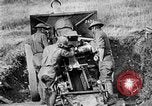 Image of United States Army artillery firing 155mm howitzers Western Front, 1917, second 47 stock footage video 65675072381