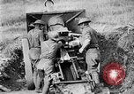 Image of United States Army artillery firing 155mm howitzers Western Front, 1917, second 48 stock footage video 65675072381