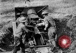 Image of United States Army artillery firing 155mm howitzers Western Front, 1917, second 49 stock footage video 65675072381