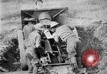 Image of United States Army artillery firing 155mm howitzers Western Front, 1917, second 50 stock footage video 65675072381