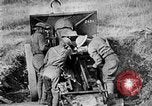 Image of United States Army artillery firing 155mm howitzers Western Front, 1917, second 53 stock footage video 65675072381