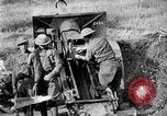 Image of United States Army artillery firing 155mm howitzers Western Front, 1917, second 56 stock footage video 65675072381