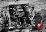 Image of United States Army artillery firing 155mm howitzers Western Front, 1917, second 59 stock footage video 65675072381