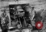 Image of United States Army artillery firing 155mm howitzers Western Front, 1917, second 60 stock footage video 65675072381
