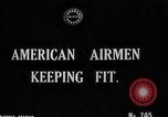 Image of American airmen exercise and calisthenics World War I London England United Kingdom, 1917, second 1 stock footage video 65675072433