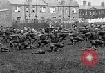 Image of American airmen exercise and calisthenics World War I London England United Kingdom, 1917, second 3 stock footage video 65675072433