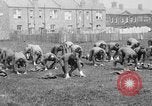 Image of American airmen exercise and calisthenics World War I London England United Kingdom, 1917, second 14 stock footage video 65675072433