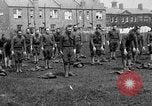 Image of American airmen exercise and calisthenics World War I London England United Kingdom, 1917, second 16 stock footage video 65675072433