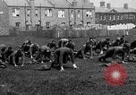 Image of American airmen exercise and calisthenics World War I London England United Kingdom, 1917, second 17 stock footage video 65675072433