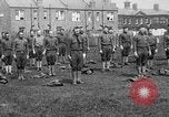 Image of American airmen exercise and calisthenics World War I London England United Kingdom, 1917, second 22 stock footage video 65675072433