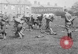 Image of American airmen exercise and calisthenics World War I London England United Kingdom, 1917, second 23 stock footage video 65675072433