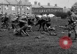 Image of American airmen exercise and calisthenics World War I London England United Kingdom, 1917, second 24 stock footage video 65675072433