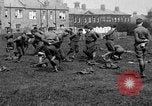 Image of American airmen exercise and calisthenics World War I London England United Kingdom, 1917, second 25 stock footage video 65675072433