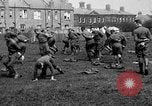 Image of American airmen exercise and calisthenics World War I London England United Kingdom, 1917, second 26 stock footage video 65675072433